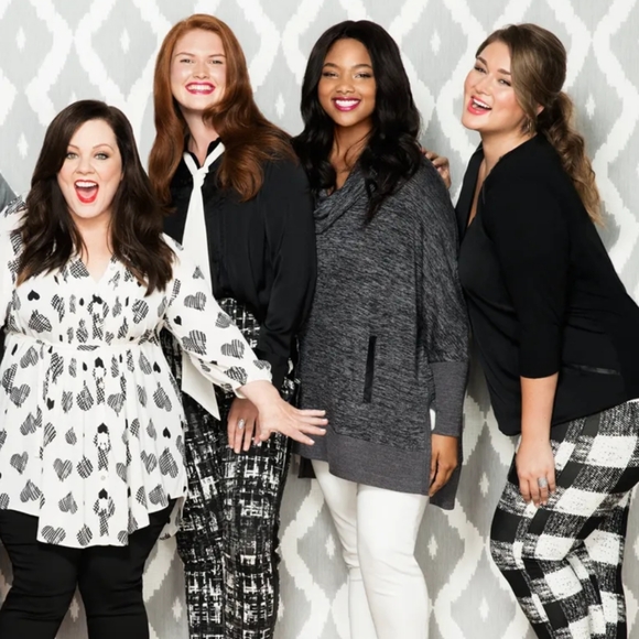 Melissa McCarthy Seven7 Heathered Grey Cowl Neck Boxy Sweater 3X - Picture 10 of 10